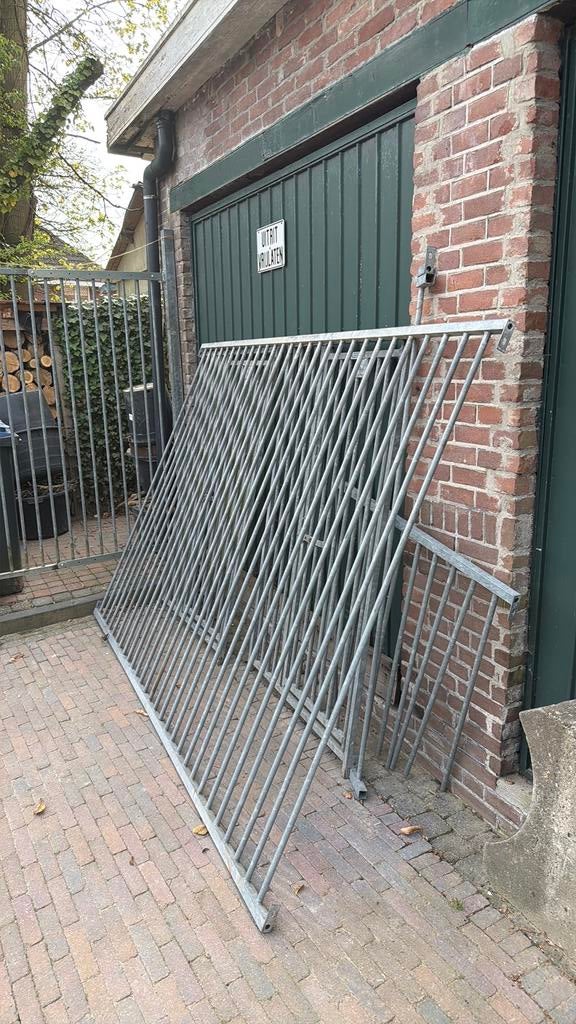 Gegalvaniseerd Hekwerk - diversen - hondenkennel, Ophalen, Zo goed als nieuw, IJzer, Met poort