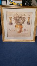 Lijst met lavendel illustratie uit Frankrijk, Ophalen of Verzenden, Hout, Minder dan 50 cm, Minder dan 50 cm