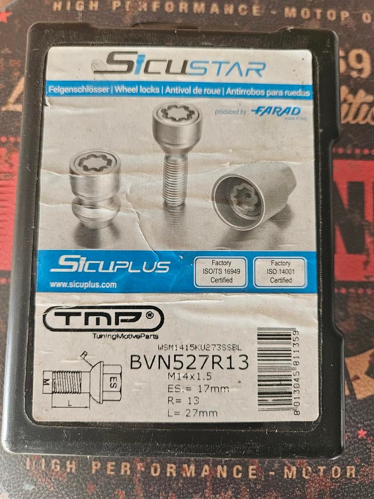 Slotboutenset velgen m14x1.5, Auto-onderdelen, Ophalen of Verzenden