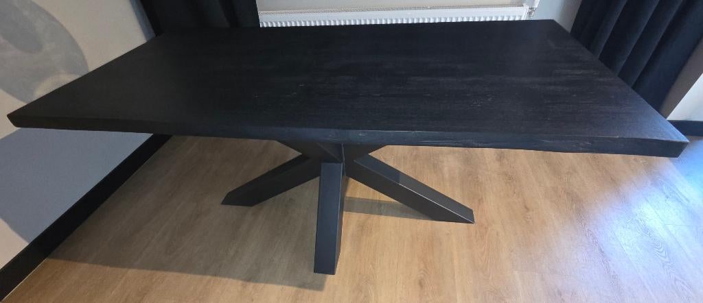 Eettafel, Huis en Inrichting, Tafels | Eettafels, Ophalen, Gebruikt, Eikenhout, 50 tot 100 cm