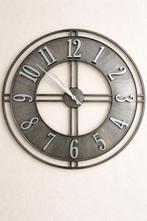 Industriële wandklok, Huis en Inrichting, Woonaccessoires | Klokken, Ophalen of Verzenden, Zo goed als nieuw, Wandklok