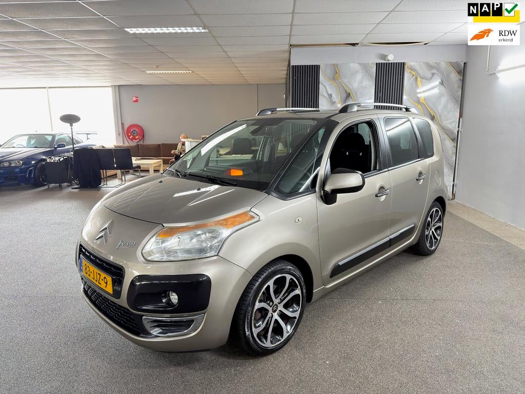 Citroen C3 Picasso 1.6 VTi Exclusive Apk Nieuw,Airco,Cruise,, Euro 5, Stof, Gebruikt, Zwart