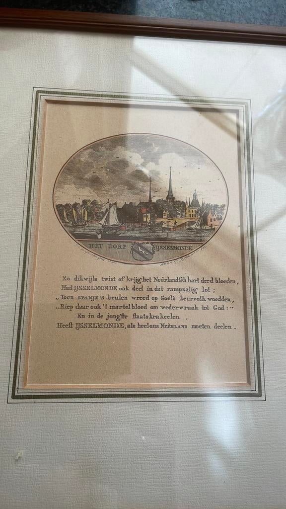 Schilderijtje oud ijselmonde, Ophalen