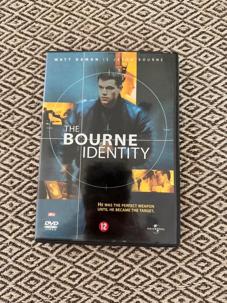 The Bourne Identity DVD - Actiethriller met Matt Damon, Cd's en Dvd's, Dvd's | Actie, Zo goed als nieuw, Actiethriller, Vanaf 12 jaar