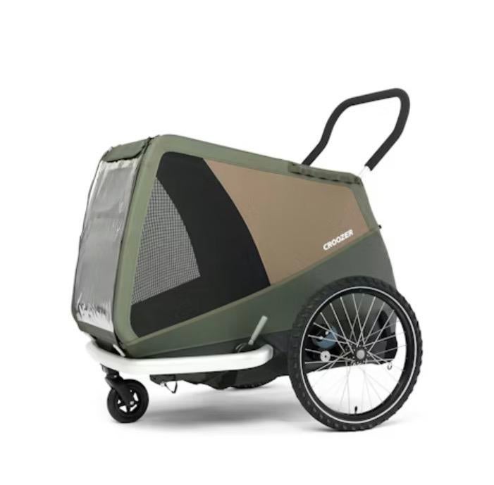 Croozer Hondenkar voor achter de fiets - Grootste maat, Gebruikt, Opvouwbaar, Ophalen of Verzenden, Hondenkar