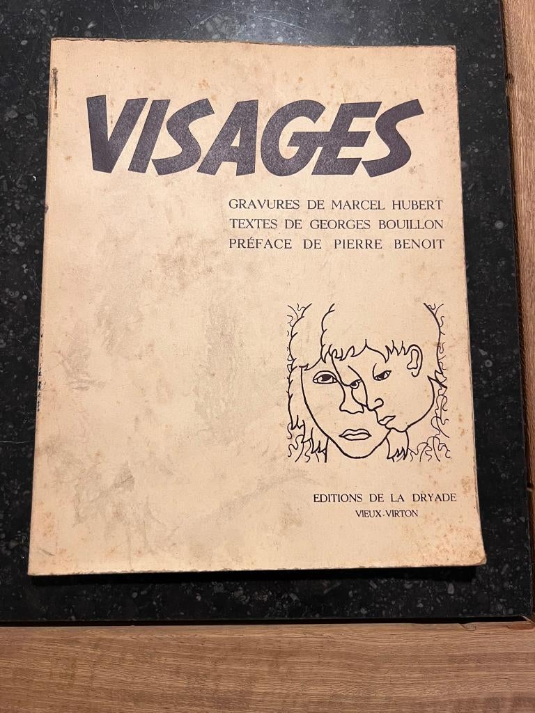 Visages - Marcel Hubert / Georges Bouillon, Antiek en Kunst, Ophalen of Verzenden, Marcel Hubert / Georges Bouillon
