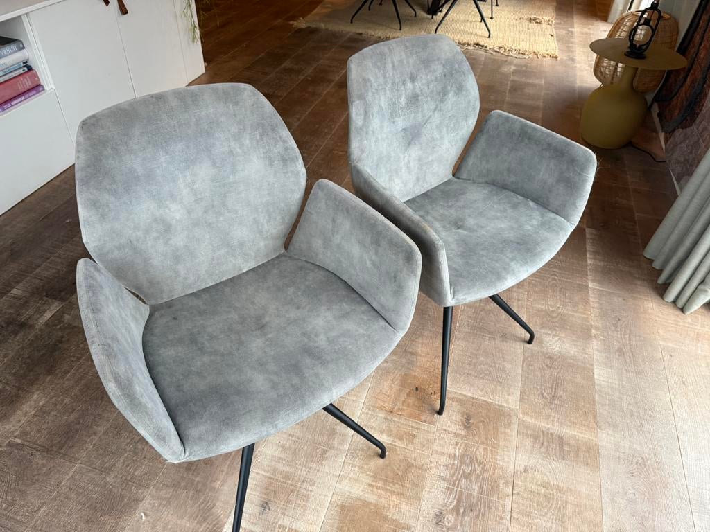 Mobitec Mood #95 (set van 2), Huis en Inrichting, Stoelen, Ophalen, Zo goed als nieuw, Stof, Twee
