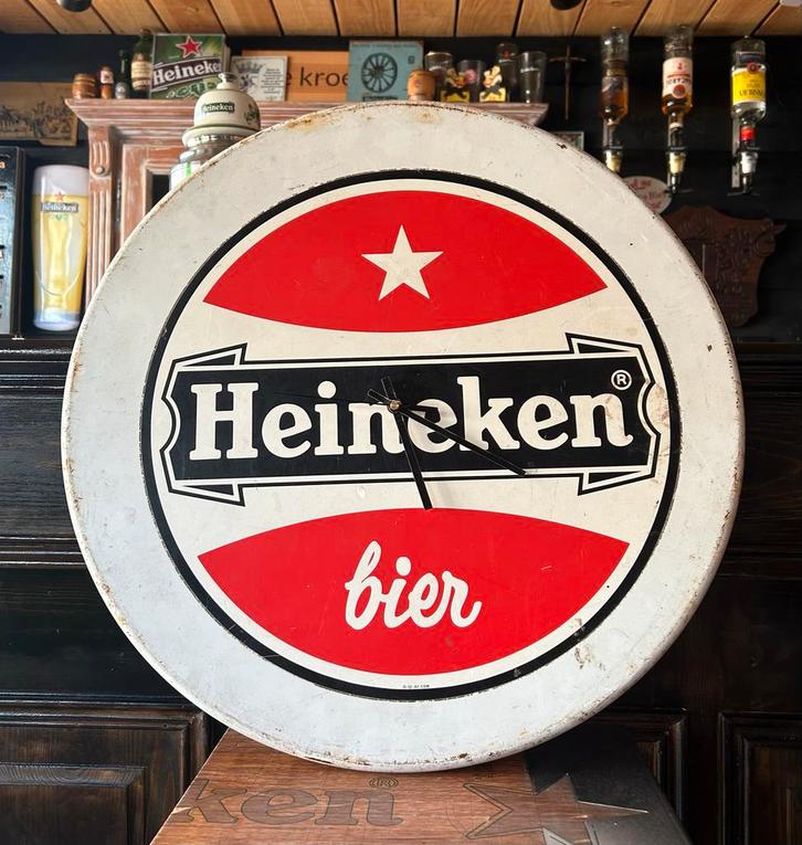 Heineken klok, Verzamelen, Biermerken, Gebruikt, Heineken, Ophalen