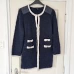 Donkerblauw vest met ecru kleurige randen. Maat L merk Quest, Maat 38/40 (M), Blauw, Ophalen of Verzenden, Zo goed als nieuw