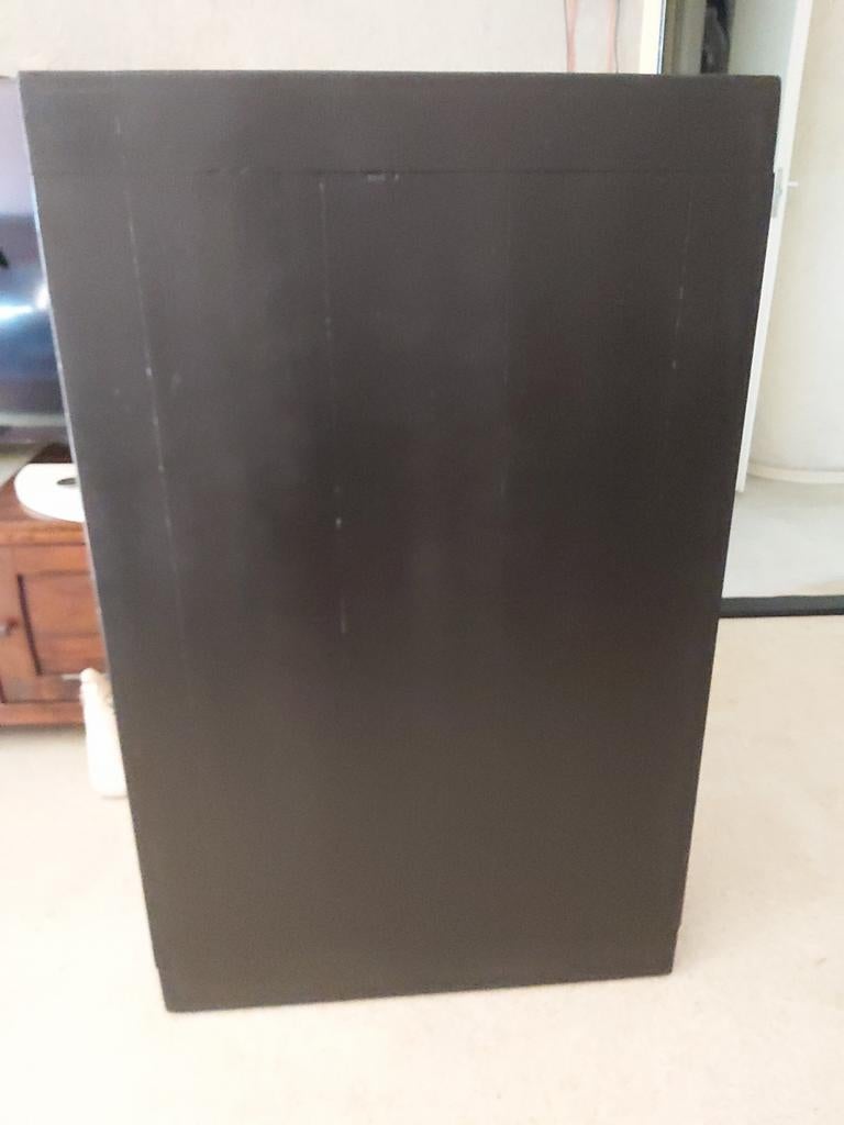 Salontafel. 140cm Notenhout zwart, Ophalen, Gebruikt