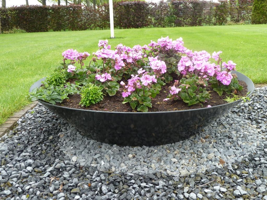 Bloembakken van zwart kunststof, Tuin en Terras, Tuinvazen, Ophalen, Nieuw