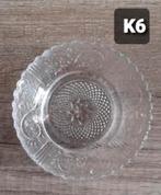 Antieke en retro glazen zoutschaaltjes en onderzetter, Ophalen of Verzenden