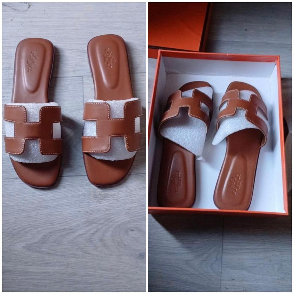 Hermes oran slippers 38, Kleding | Dames, Schoenen, Ophalen of Verzenden, Nieuw