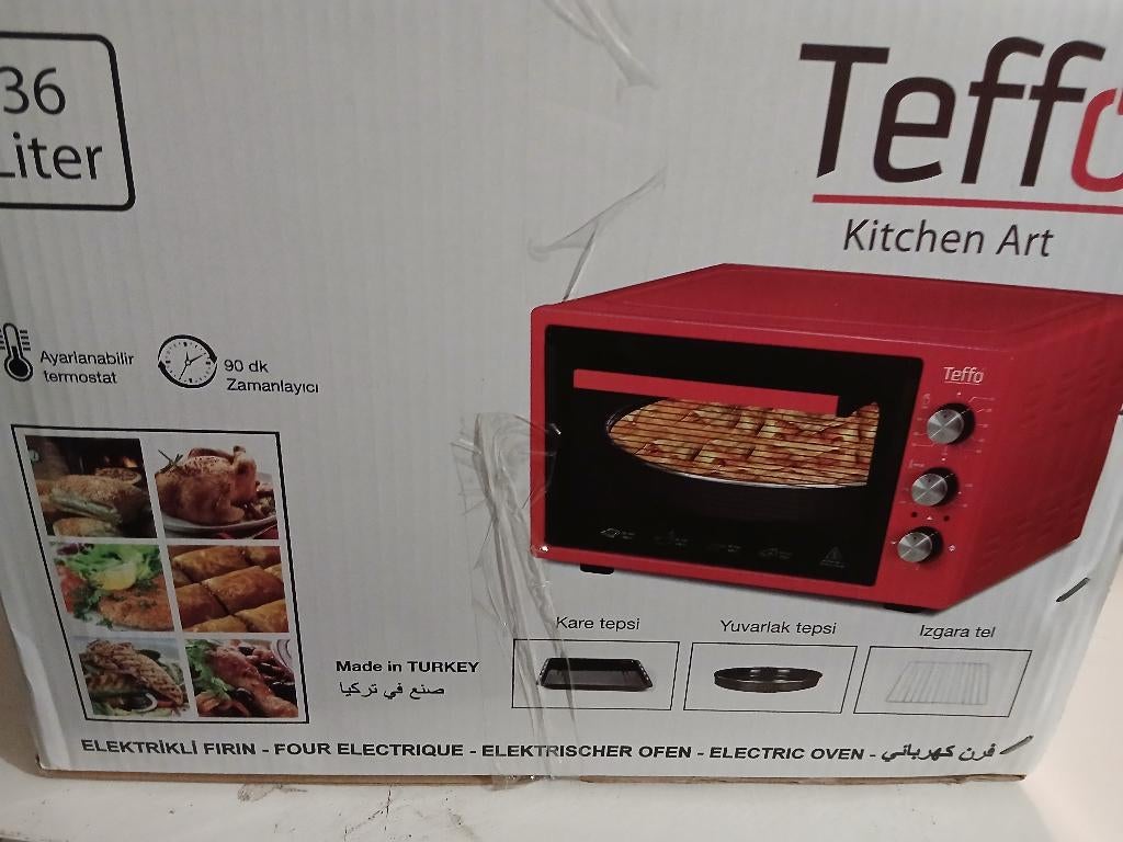 Teffo /Grill bakoven 36 liter Nieuw in verpakking, Ophalen, Minder dan 45 cm, Hete lucht, Nieuw