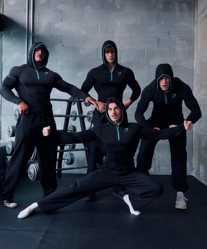 Gymshark onyx seamless hoodie, Maat 52/54 (L), Fitness, Nieuw, Verzenden