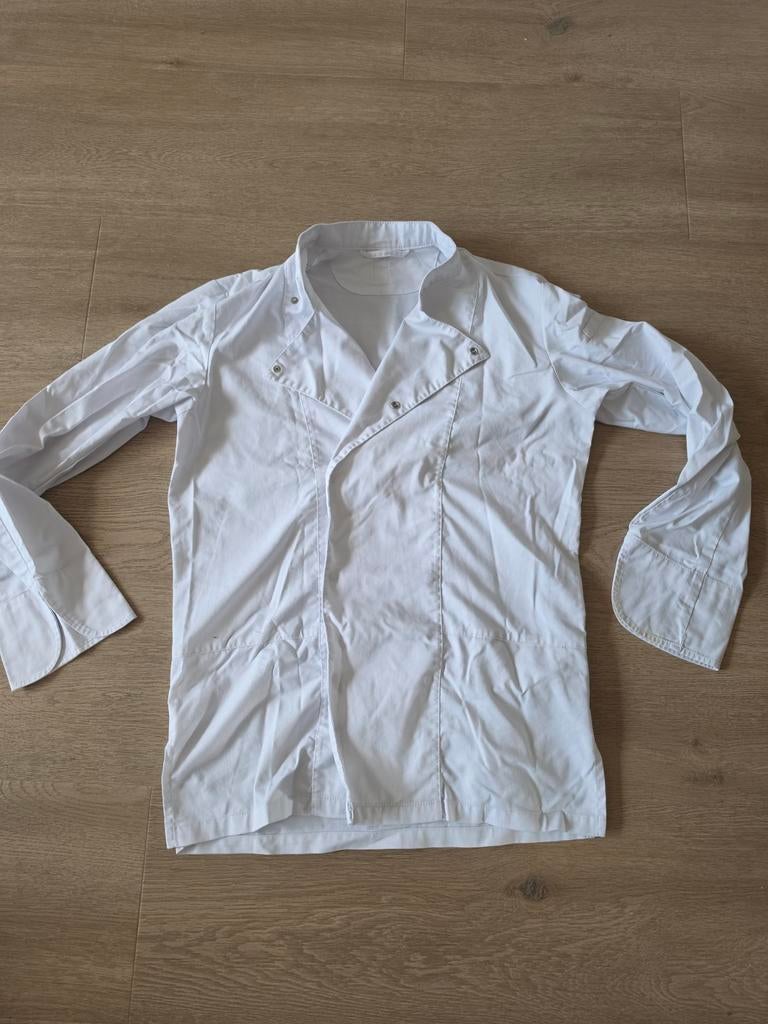 Koks jas maat XS, Ophalen of Verzenden, Zo goed als nieuw, Wit, Schort