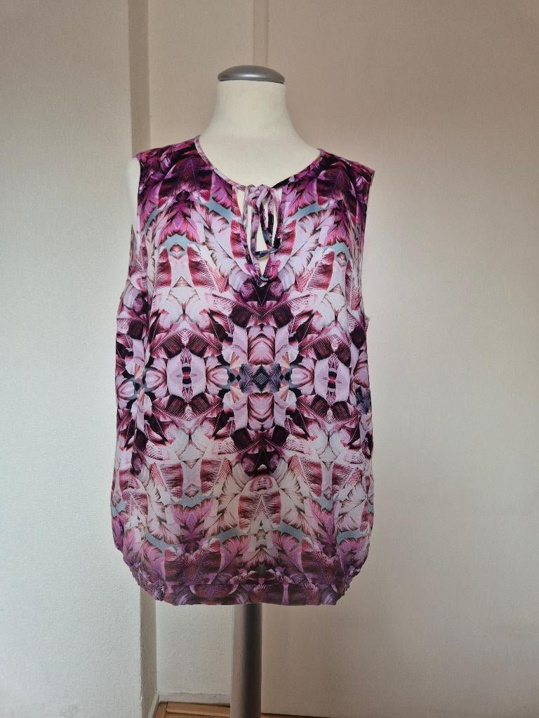 paars witte top van Expresso maat 42, Expresso, Paars, Maat 42/44 (L), Ophalen of Verzenden