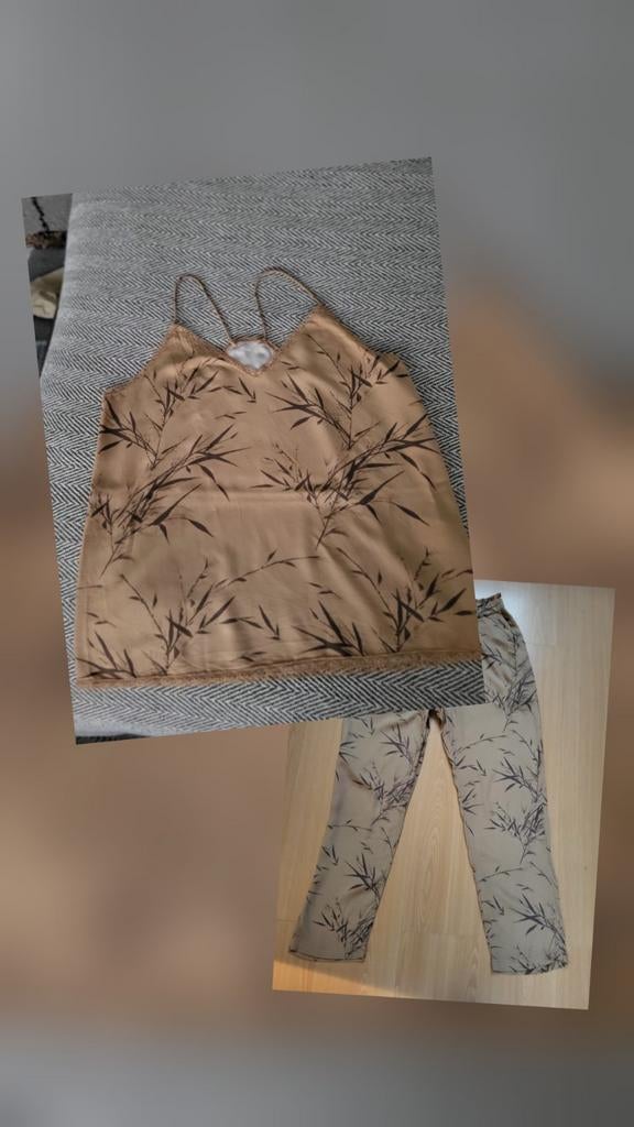 Co ord set Yaya M/L, Kleding | Dames, Jumpsuits, Ophalen of Verzenden, Zo goed als nieuw, Maat 38/40 (M), Bruin