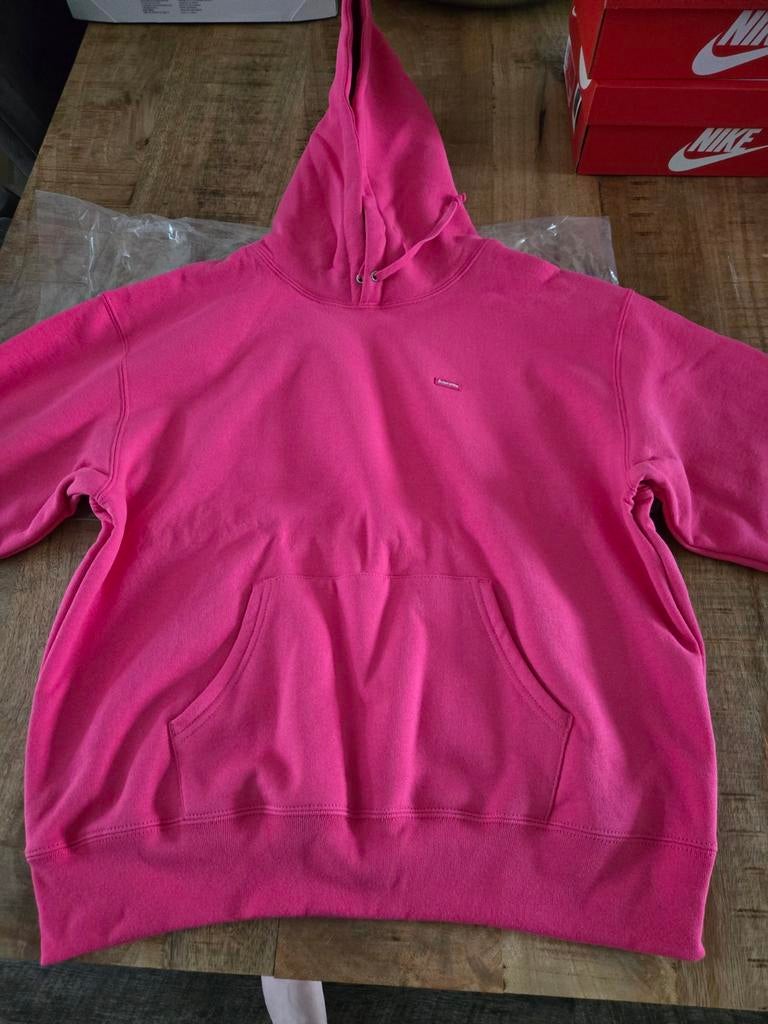 Supreme hoodie small box maat M magenta, Kleding | Heren, Truien en Vesten, Maat 48/50 (M), Nieuw, Ophalen of Verzenden, Roze