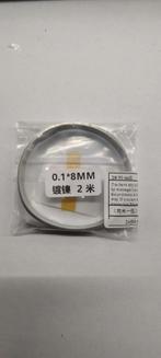 Nikkel strip. 0.1mm x 8mm x 2 meter. 18650 accu spot lassen, Ophalen of Verzenden, Nieuw