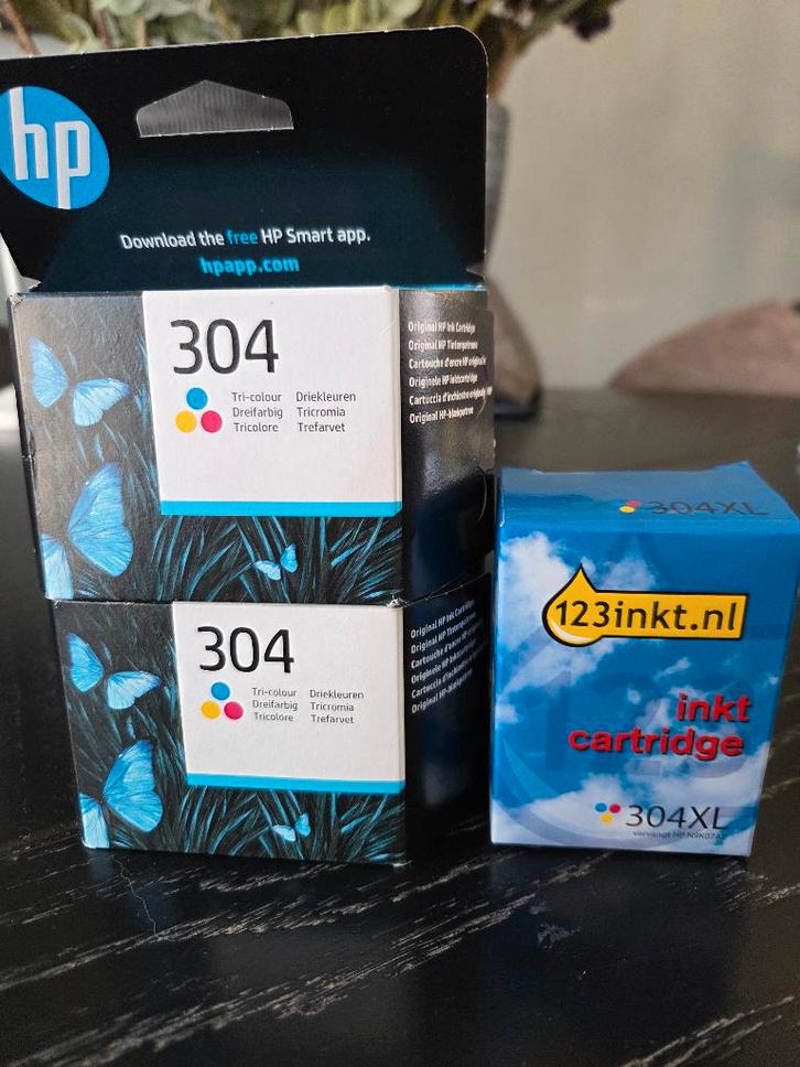 3 HP 304 cartridges, Computers en Software, Printerbenodigdheden, Nieuw, Cartridge, Ophalen of Verzenden