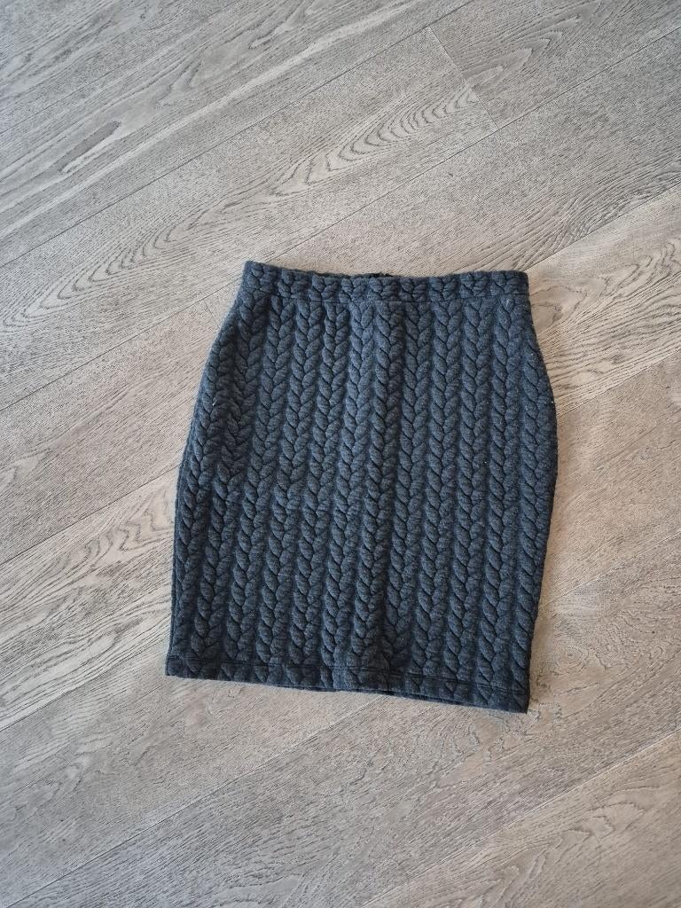 Rok Hema maat M dames - grijs, Maat 38/40 (M), Ophalen of Verzenden, Zo goed als nieuw, Grijs