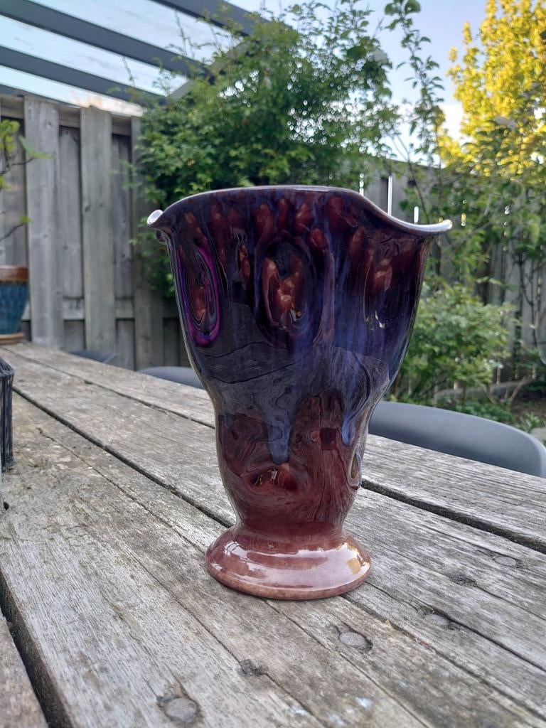 Plateelbakkerij Zuid Holland Gouda Fons Decker vaas, Antiek en Kunst, Antiek | Vazen, Ophalen of Verzenden