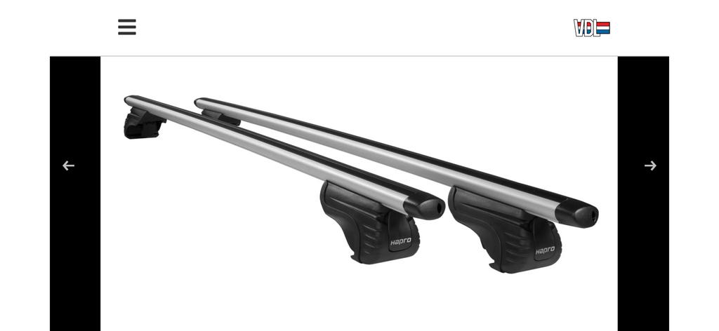 Dakdragers Hapro Cronos 125 Alu - zo goed als nieuw -, Ophalen