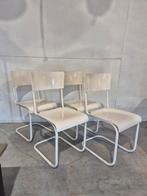 4 vintage luterma bauhaus stoelen mart stam buisframe, Huis en Inrichting, Stoelen, Ophalen, Gebruikt, Onbekend, Onbekend