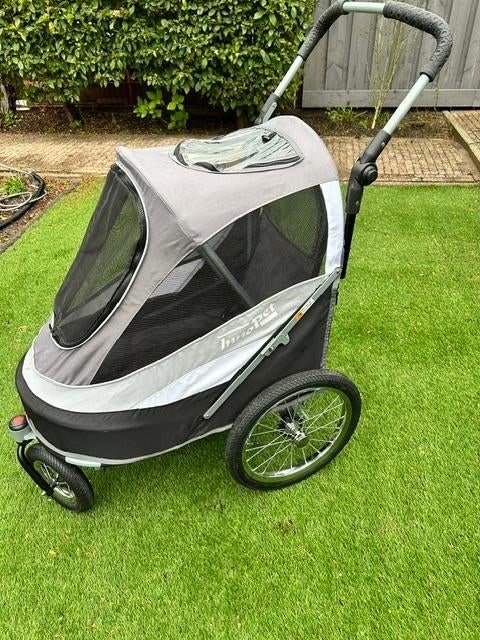 Innopet Sporty Dog Trailer, Hondenbuggy / Fietskar, Ophalen, Opvouwbaar, 20 tot 40 kg, Zo goed als nieuw