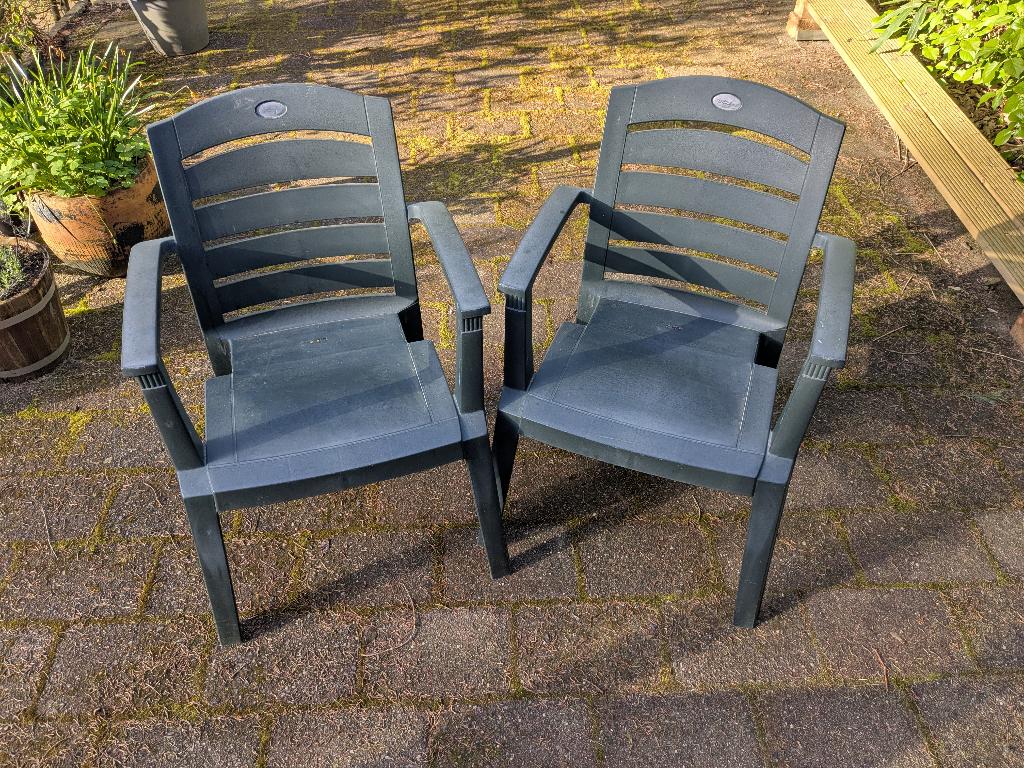 Hartman tuinstoelen, Ophalen, Gebruikt, Kunststof, Stapelbaar