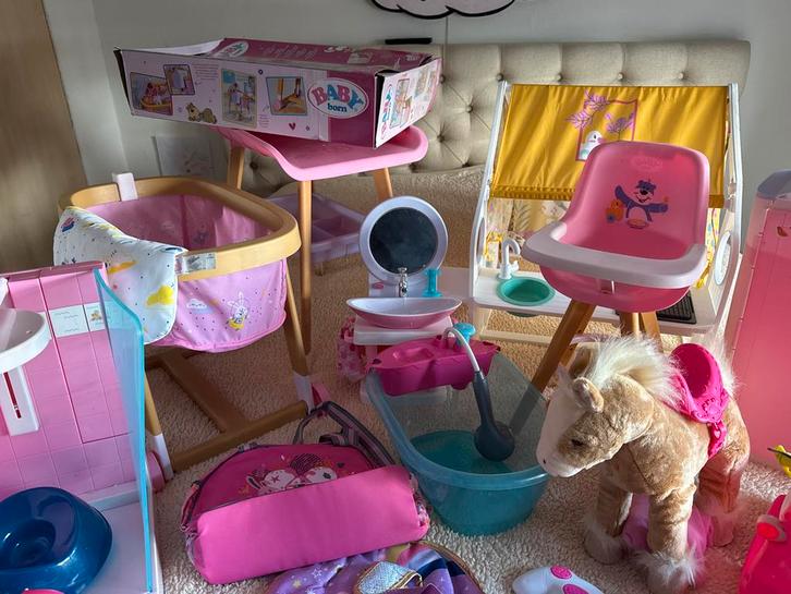 Mega set Baby Born, Kinderen en Baby's, Speelgoed | Overig, Gebruikt, Meisje, Ophalen of Verzenden