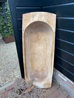 Brocante oude houten trog, groot model, 140 cm, Ophalen
