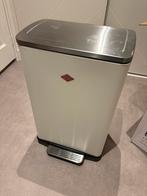 Wesco prullenbak mat wit, Ophalen, Met pedaal, 50 tot 75 cm, Zo goed als nieuw