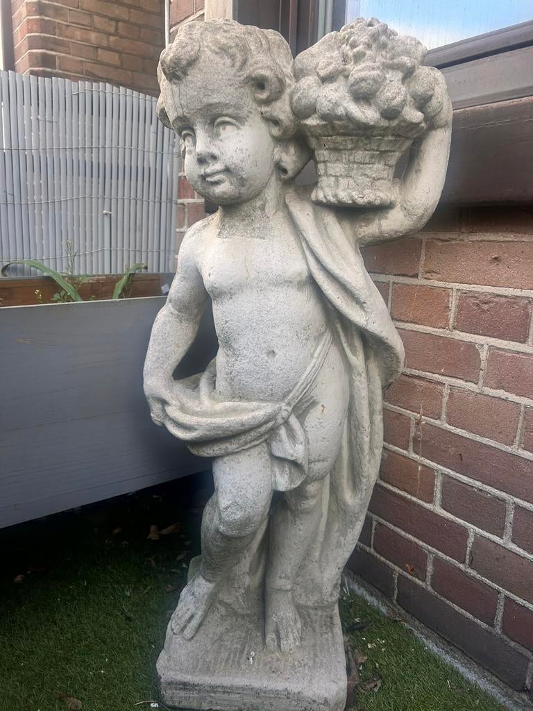 Betonnen beeldje voor tuin of balkon - Rivierenbuurt, Ophalen, Gebruikt, Beton, Mensenbeeld