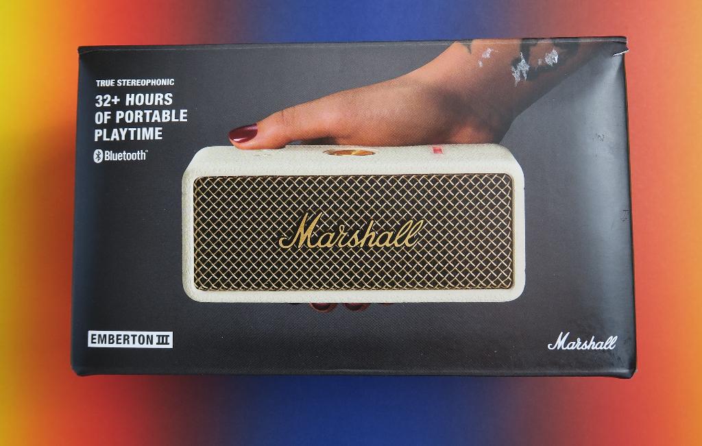 Marshall Emberton III creme als nieuw in doos, Overige merken, Overige typen, Ophalen of Verzenden, Zo goed als nieuw