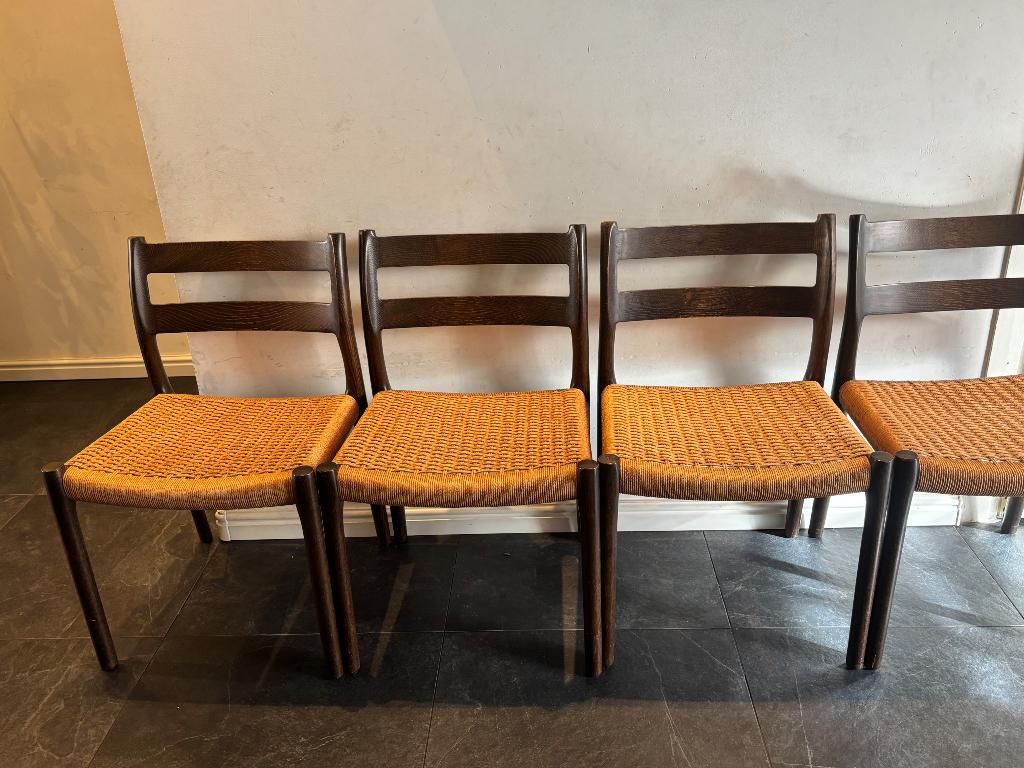 Stoelen, Ophalen, Gebruikt, Bruin, Klassiek Deens ontwerp