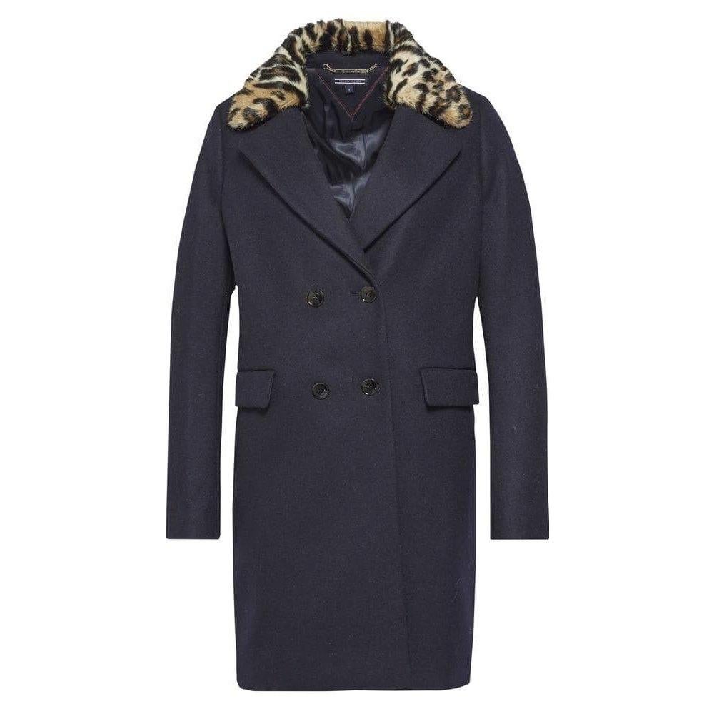 Tommy Hilfiger Clarissa zwarte wollen jas mantel maat M 38, Kleding | Dames, Jassen | Winter, Nieuw, Maat 38/40 (M), Zwart, Ophalen of Verzenden