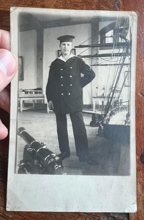 Nederlandse Foto Matroos Marine Leiden Mobilisatie, Ophalen of Verzenden, Nederland, Foto of Poster, Marine