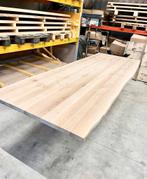 Massief Eiken Tafelblad - Tafelbladen eettafel - Boomstam, Huis en Inrichting, Tafels | Eettafels, Eikenhout, Vijf personen of meer