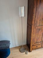 2 x Staande lamp met glazen kap en melkglas binnenkap, Ophalen, Modern, 150 tot 200 cm, Glas