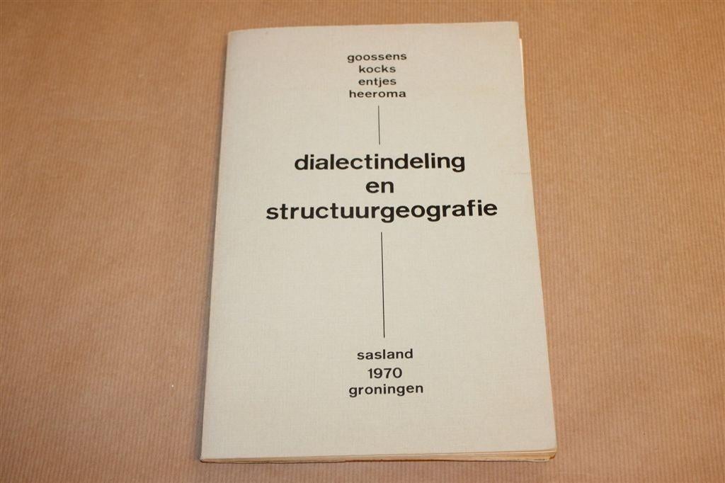 Dialectindeling & Structuurgeografie — Groningen 1970, Ophalen of Verzenden, Gelezen