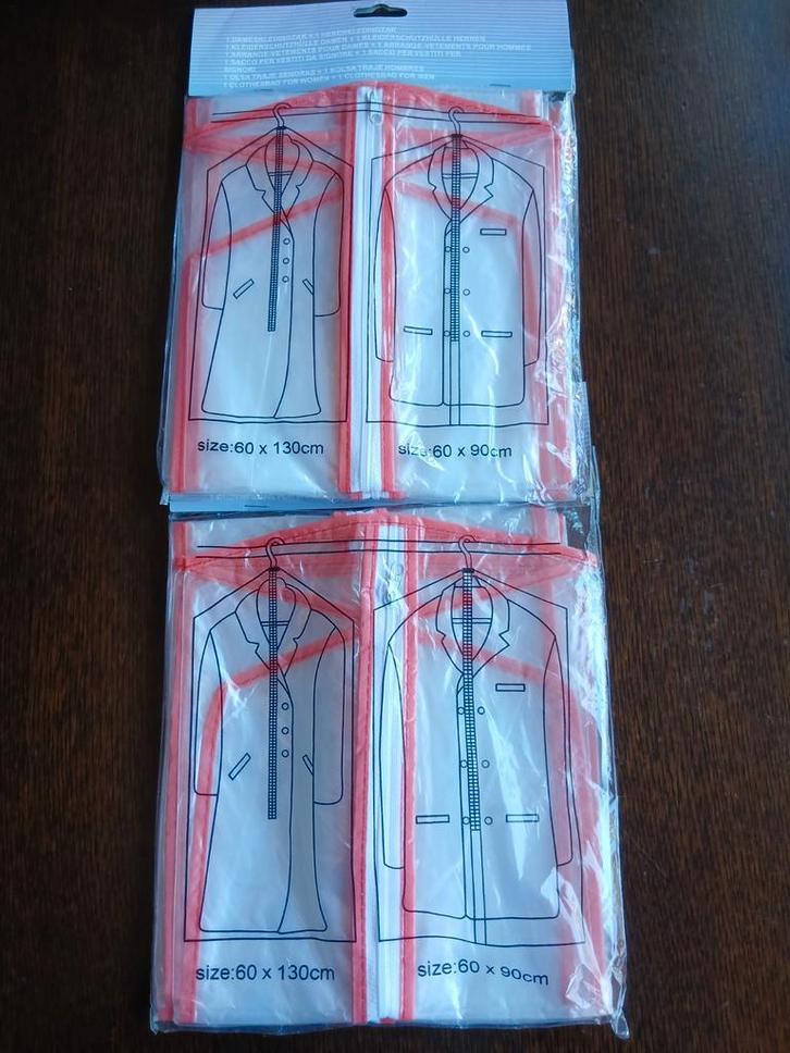 Kledinghoezen set - Bescherming voor kleding, Kleding | Dames, Kledinghangers, Nieuw, Kunststof, Volwassenen, Ophalen of Verzenden
