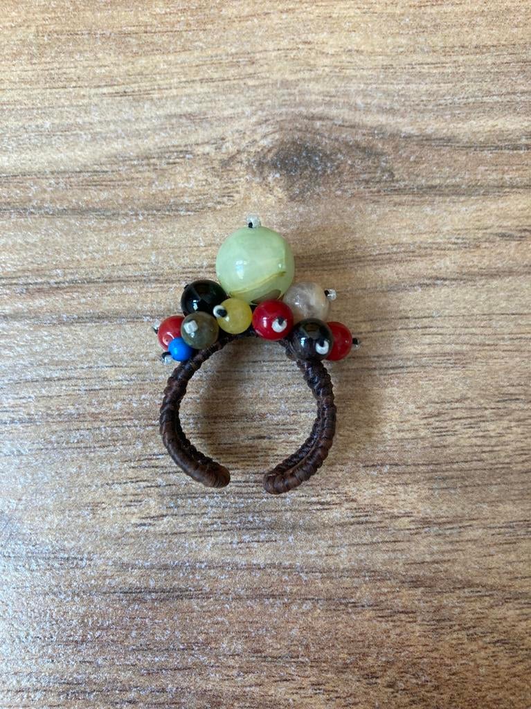 Gratis ring met gekleurde kralen, Ophalen, Gebruikt, Dame