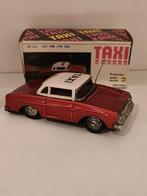 Vintage Blikken Taxi Met Doos - MF 713, Hobby en Vrije tijd, Modelauto's | 1:43, Ophalen of Verzenden, Gebruikt, Auto, Overige merken