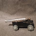 Metalen miniatuur kanon, klapper kanon, Antiek en Kunst, Ophalen of Verzenden
