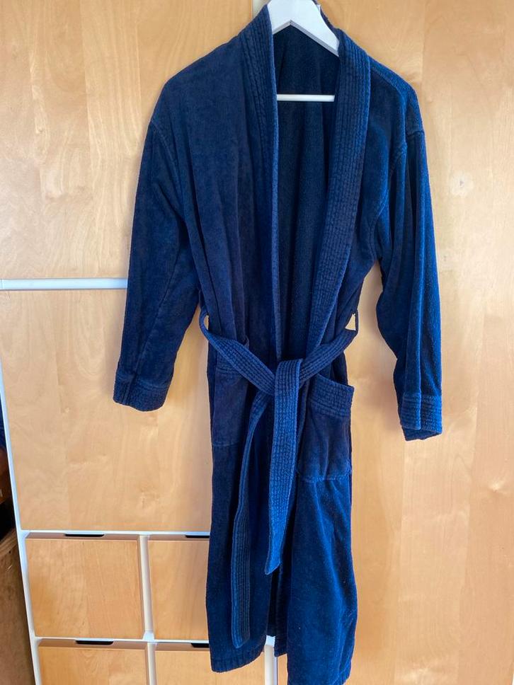 Donkerblauwe badjas - Livera - Maat M, Kleding | Dames, Overige Dameskleding, Gedragen, Ophalen of Verzenden