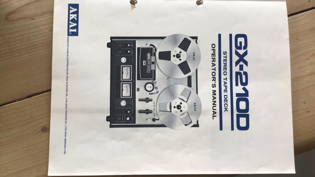 Akai stereo tape deck GX-210D, Ophalen, Zo goed als nieuw