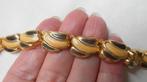 Prachtig goudkleurig vintage collier jaren 60 nr.2224, Sieraden, Tassen en Uiterlijk, Kettingen, Verzenden, Zo goed als nieuw