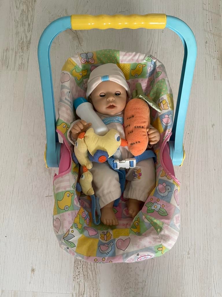 Baby Born Doll Carrier Toy Set, Ophalen of Verzenden, Zo goed als nieuw, Babypop